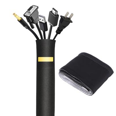 Kabelmanagement-Hülle, 78 Zoll, flexible Neopren, verstellbare Kabelhüllen, Wickelabdeckung, Drahtvertreiber