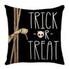 Halloween Decor Pillow Case 45X45 Pillow Cover Funny Pumpkin Ghosts Black Cat Print Cushion Cover Home Decorations Holiday Gifts