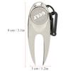 Quality Portable Anti-skid Metal Golf Divot Fork Repair Tool Reapiring Accessory