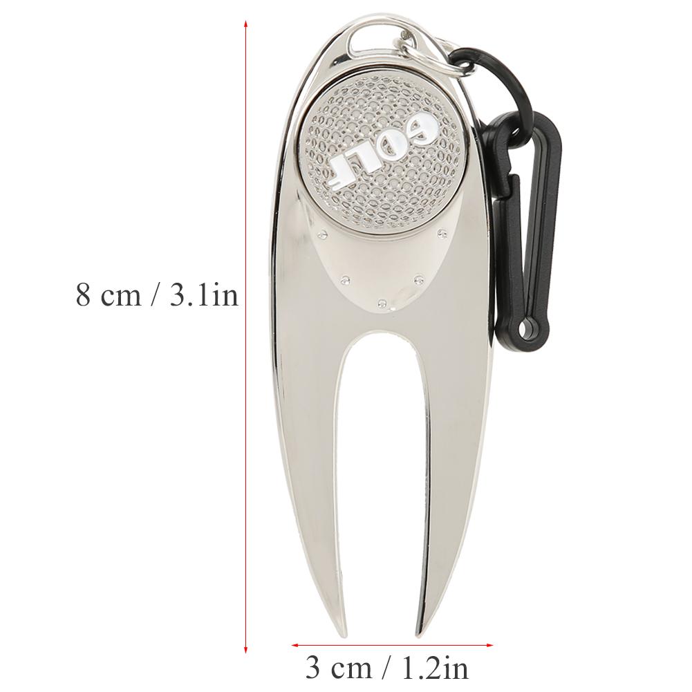 Quality Portable Anti skid Metal Golf Divot Fork Repair Tool Reapiring Accessory