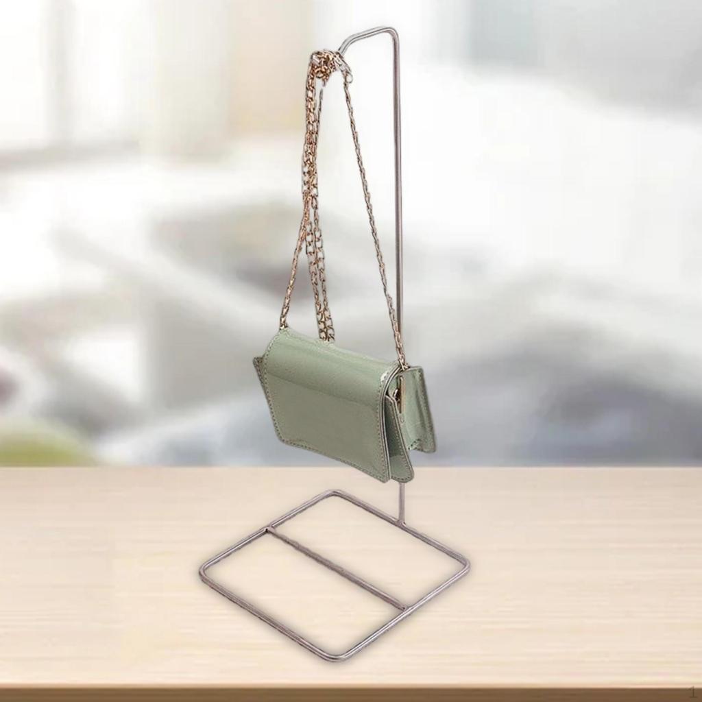 Metal Purse Display Stand, Underwear Rack Jewelry Hanger Retail Supplies Countertop Simple Shoulder