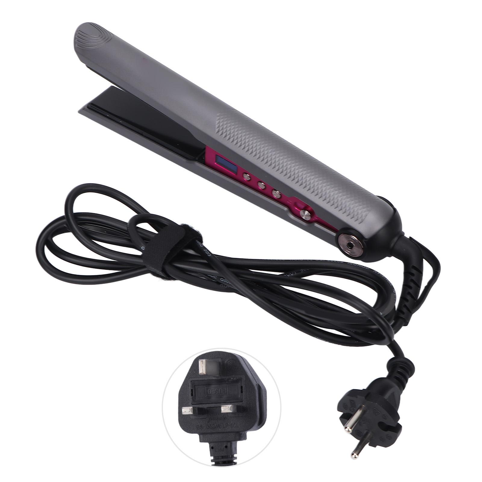 

2 в 1 Выпрямитель для волос Профессиональный отопление Выпрямление Плойка Плоский утюг с ЖК-дисплеем 110-2