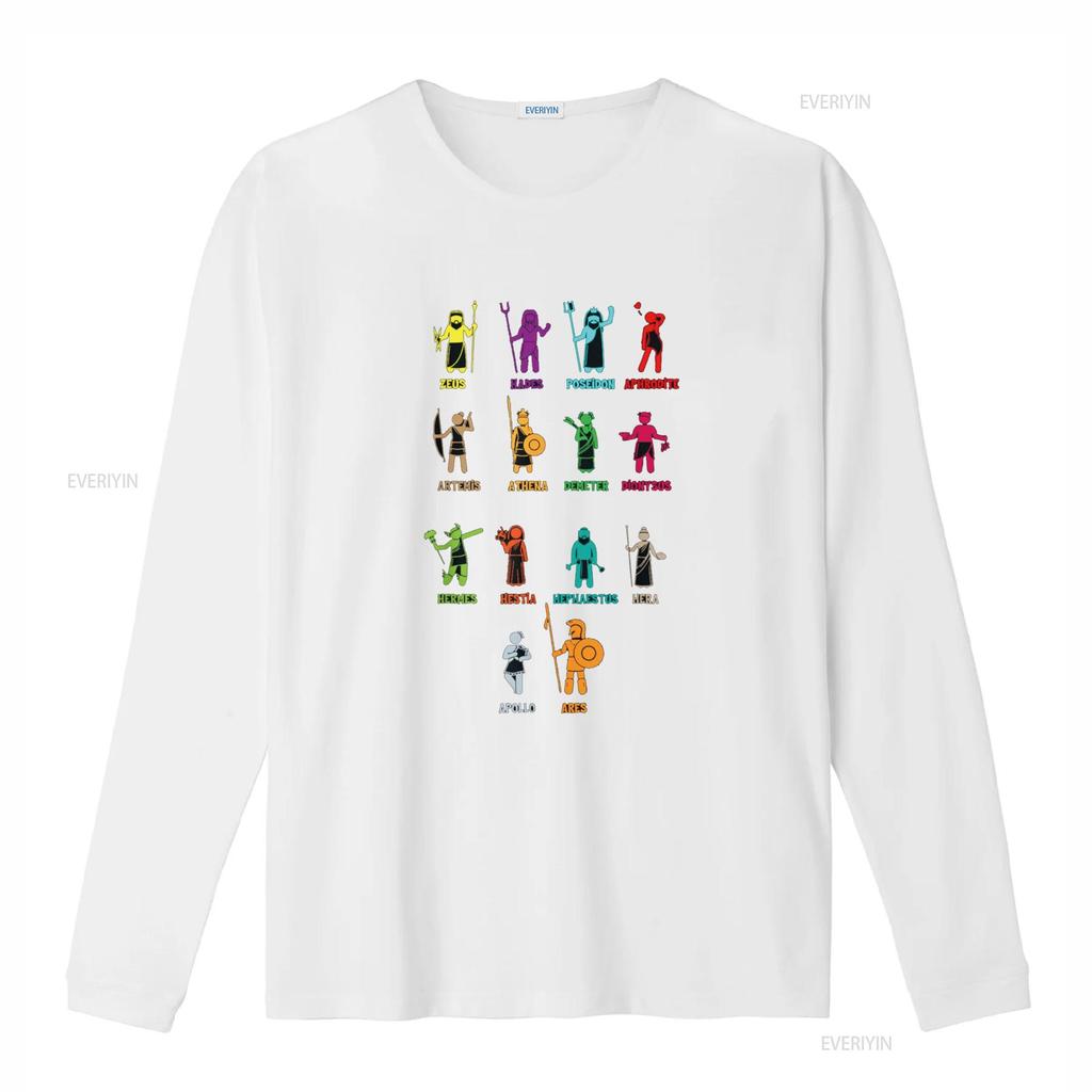 Mitologia Greca Dei della Grecia Maglietta vintage Lavata Traspirante moda Top Per l'Uso Quotidiano Versatile Unisex Morbido grafico