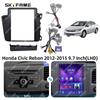 SKYFAME Frame Kit for 12-15 Honda Civic Vertical Screen Audio Navigation