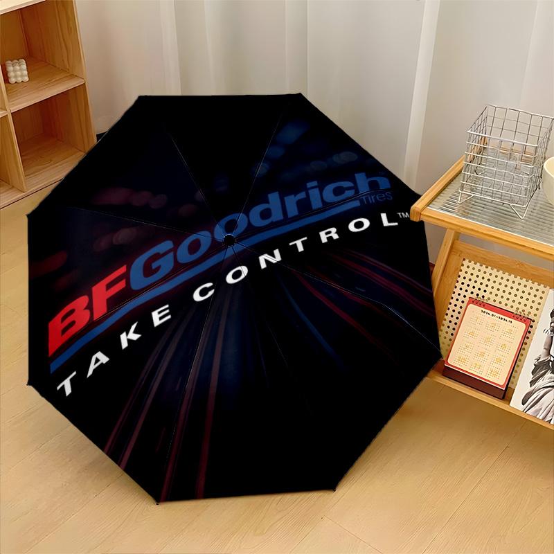 BFGoodrich Print 8?Ribs Automatic Umbrella Wind Resistant Lightweight Folding Umbrella For Outdoor Travel
