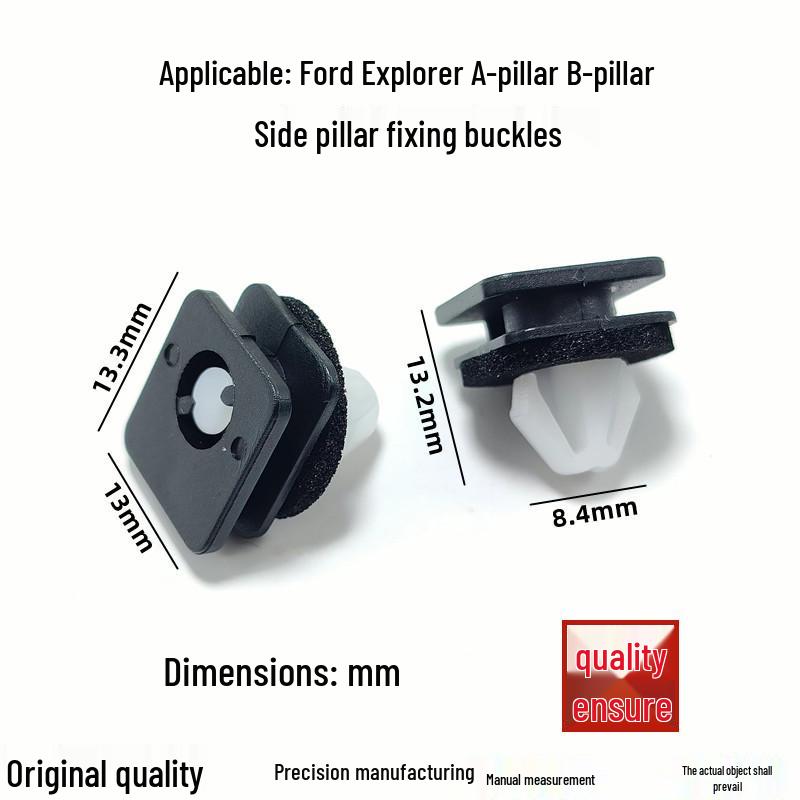 Ford Explorer A & B Pillar Trim Panel Clips - Black & White Accessories