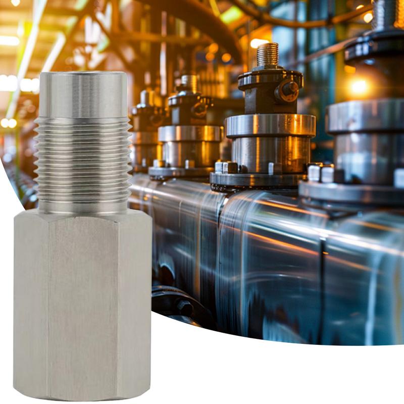 Extension Pipe Fitting Stainless Steel Tube Adapter Leak-Proof High-Temp Length 2.3 Inch Thread Size M181.5 Thread Pipe Fitting