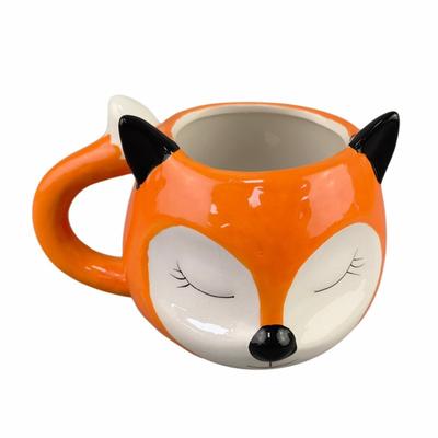 Cartoon Cow Ceramic Cup Cute Souvenir Creative Animal Drinking Cup High Value White Cloud Soil Mug