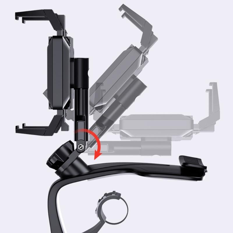 Easy To Use Car Phone Holder Single Hand Operate Fast Install Removal Vehicle Mount ABS Bracket For Driving Safety