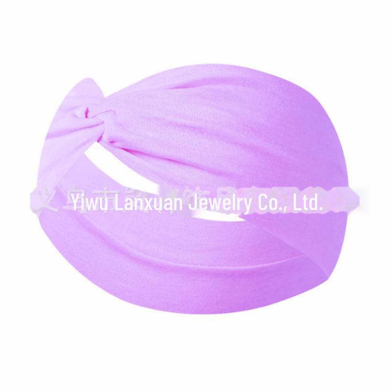 

Нековзка еластична пов язка для йоги - широка, солодкого кольору, вбирає піт для бігу та вправ