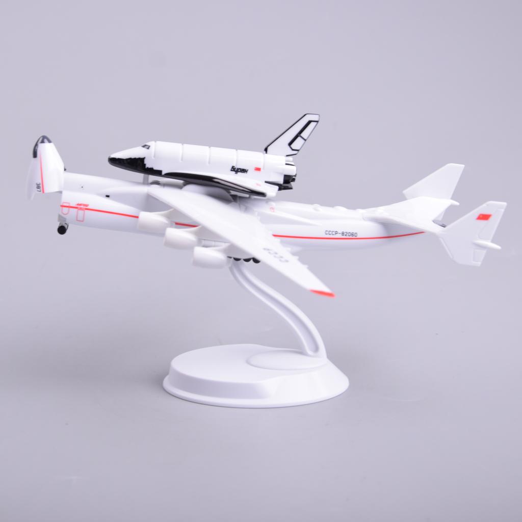 Diecast 1/400 Scale Planes Buran Space Shuttle Large Transport Aircraft Display Aviation Collection Gift Replica Abs Material