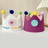 Schönes Design Wiederverwendbarer Geburtstagshut Krone für Kinder Happy Birthday Hut Baby Geburtstag Foto Requisiten Geburtstagsparty Deko-