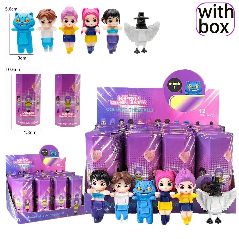 A-pop Demon Hunters Blind Box Devil Saja Collect Anime Figure Kid Party Cosplay Gaming Cartoon Huntrix Decorative Christmas Gift