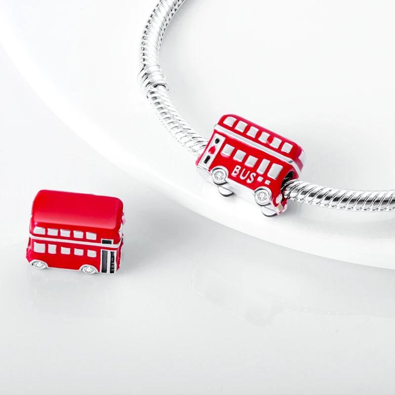Authentic Charm Bead Charms Plata De Ley Copper Travel Dangle Charm Eiffel Tower Bead Charms Compatible With Charm Bead Charms Women Bracelets Jewelle