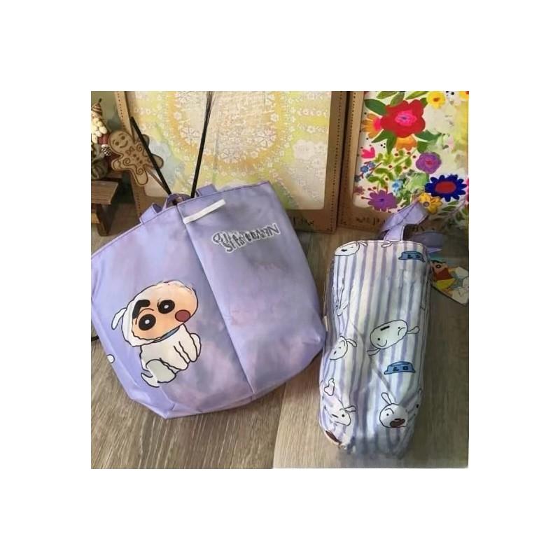 Cartoon Foldable Double Cup Bag With Oxford Fabric Multi Use Carrier For Drink On The Go