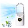 Bladeless Desk Fan with 6 Speed Modes Strong Airflow Compact Design Portable Rechargeable Quite Cooling Spray Fan