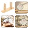 2Stk Holz Fächerständer Für Handfächer Wohnaccessoires Sammlerstücke