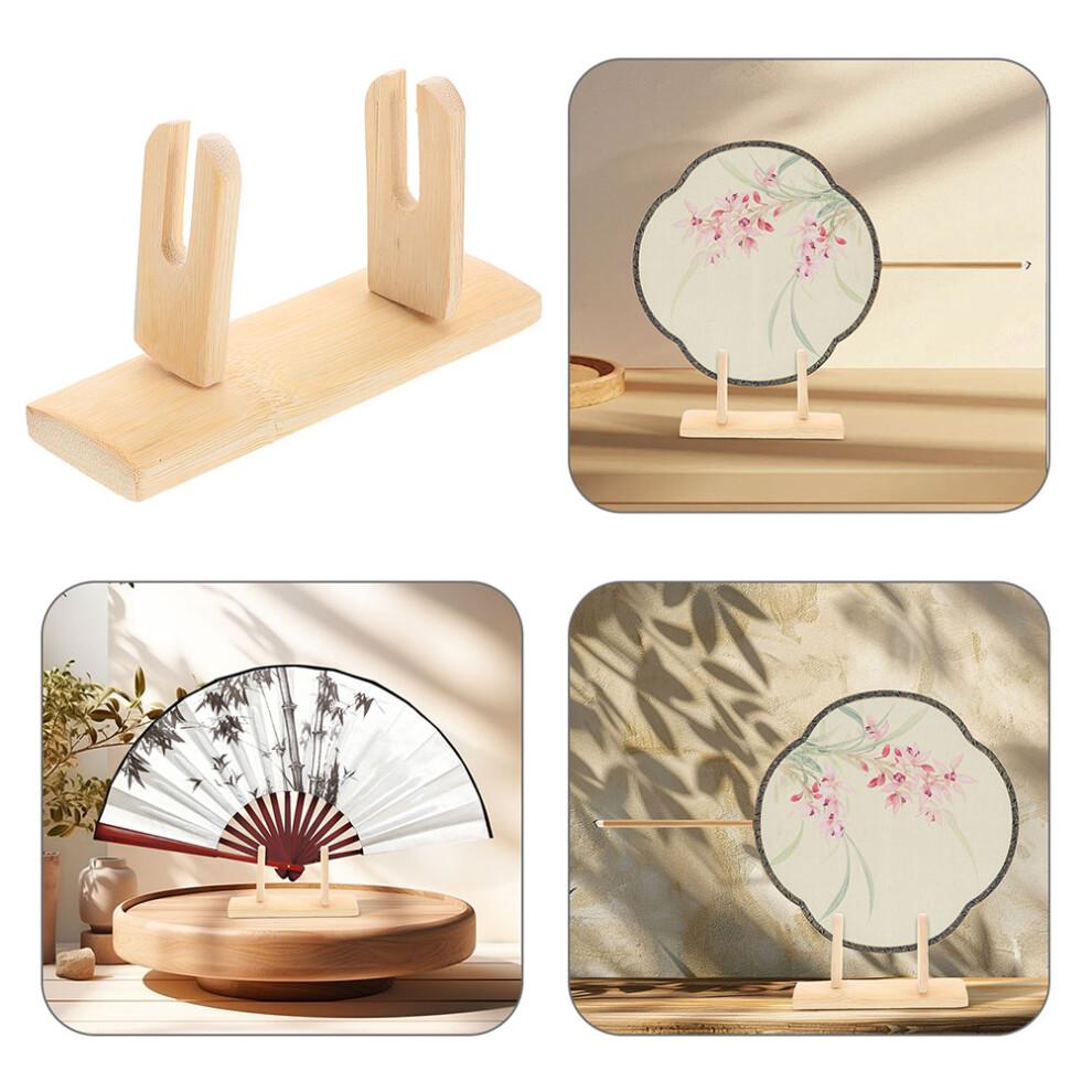 2Stk Holz Fächerständer Für Handfächer Wohnaccessoires Sammlerstücke