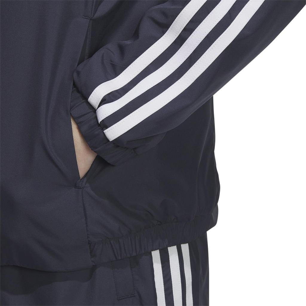 מעיל רוח אדידס שלוש פסים בגזרה רגילה
