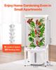 Hydroponic Growing System with Grow Light, 30 Pods Vertical 6 Tiers Hydroponic Tower, Home Hydronic Garden with Water Pump, Plants Germination Kit for