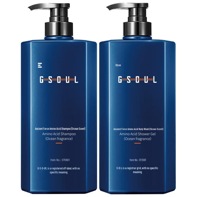 Gushi Men's Amino Acid Oil Control Anti-Dandruff Hair & Body Wash