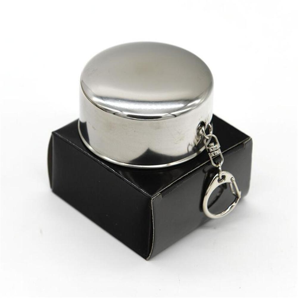 Stainless Steel Outdoor Travel Folding Cup Portable Collapsible Mug for Camping Hiking