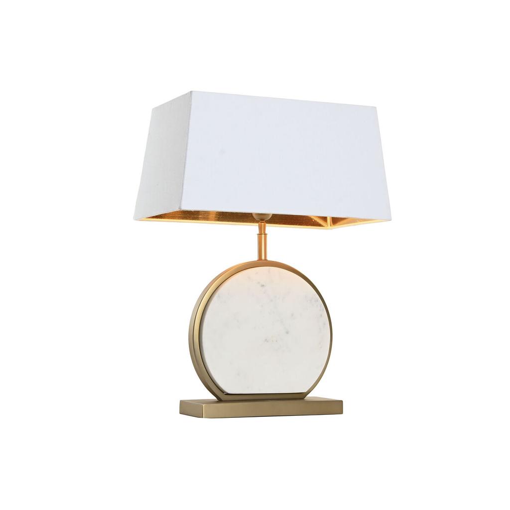 Desk Lamp Home ESPRIT White Golden 50 W 220 V