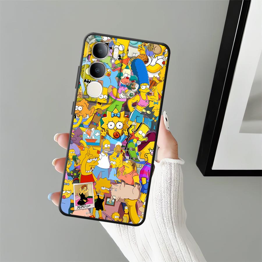 The S-simpsons Case for Vivo V25 V30 V21E V23 Y53S V29 Y71 Y91 V27 Y75 Y81 Y52S Y93 Y51S Y78 Y50 Y95 Phone Cover