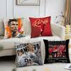 C-Cristiano R-Ronaldo CR7 Pillow Case Square Pillow Bedroom Sofa Leisure Comfort Cushion Car Living Room Home Decoration