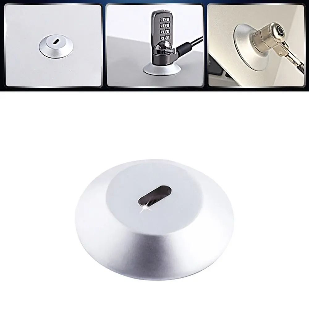 Round Laptop Lock Plate Anti-theft Security Lock Professional Anchor Plate Office Security