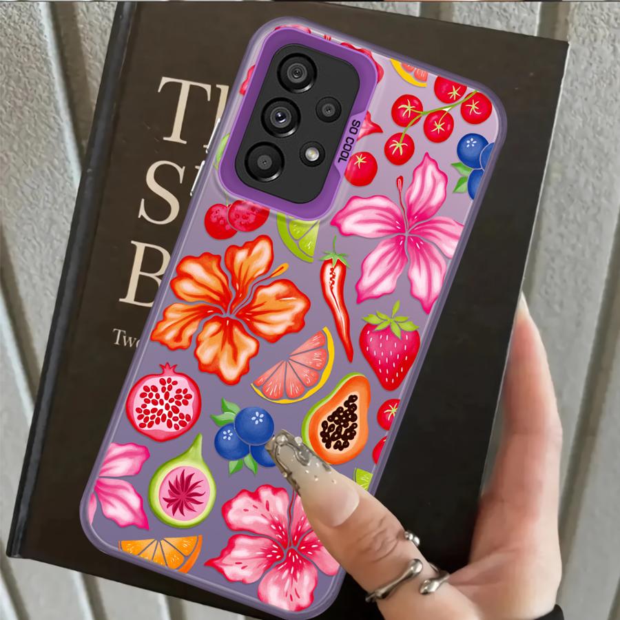 Fruit Pattern Phone Cover Case for Samsung Galaxy A17 A20s A21s A23 A31 A26 A15 A16 A13 A14 A12 A24 A25 A35 A34