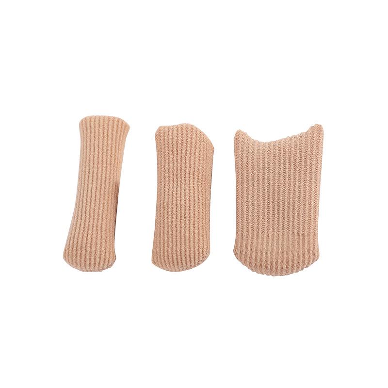 Breathable Toe Protector: Single Hole SEBS Sleeve with Adhesive & Cloth, Closed End, Bunion Separator.