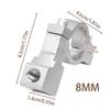 Motorcycle Mirror Mount 2 Pieces Aluminum Alloy Universal Bracket, Motorcycle Rearview Mirrors Bracket for Hiking, Cycling