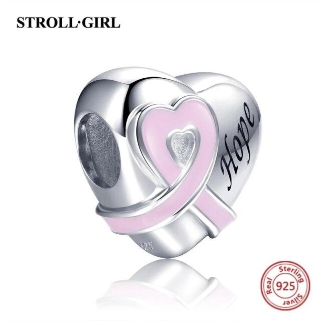 Fit Original European Bracelet 925 Sterling Silver Pink Enamel Dangle Beads Nail Polish Pendant Charms For Women Fashion Jewelry