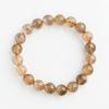 Eigado Rutilated Quartz 10mm 16cm Wrist Limited Natural Power Prayer Good Luck Feng Shui Bracelet, Stone, Circumference, One-of-a-Kind, Edition,