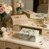 Marble-Style Jewelry Box With Lid Dresser Entryway Key Storage Modern Minimalist Small Organizer