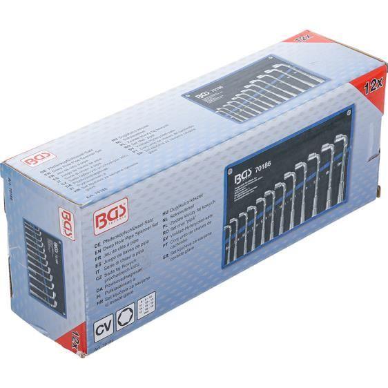 Jeu De Clés À Pipe 8-19mm BAS - Réf 70186 - 12 Pièces