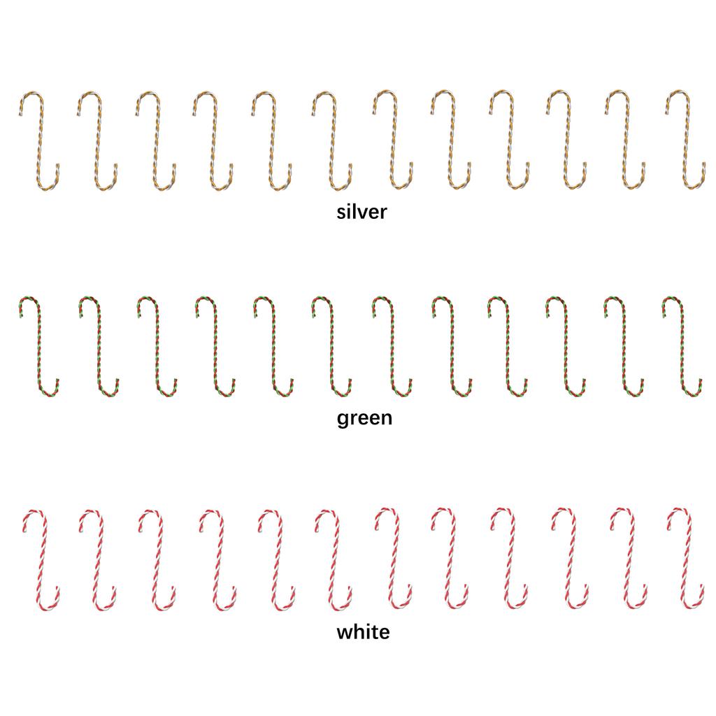 S-förmige Weihnachtskugelhaken Metall Einzigartig Exquisit Dekorative Weihnachtskugelhaken Aufhänger