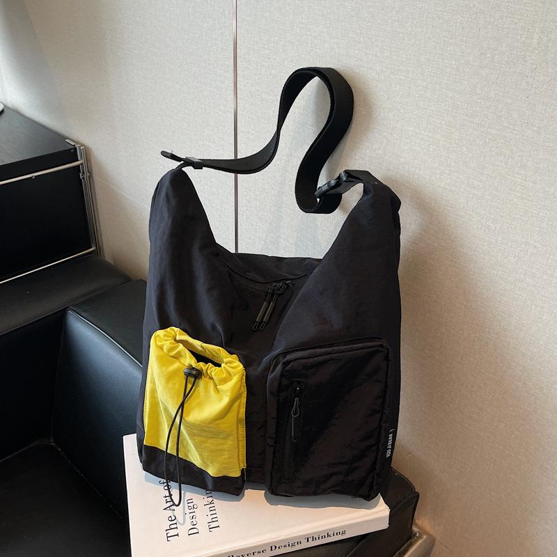 Tote Messenger Bag Women's Large-capacity Bag Commuter Backpack Casual Shoulder Bag Going Out Female College Student Class Bag