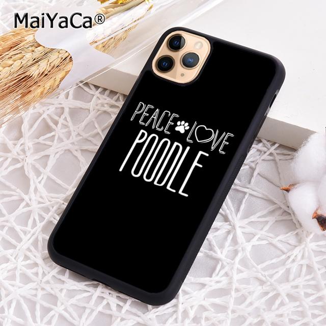 MaiYaCa Poodles Cartoon Girly Cute Style Phone Case For iPhone 17 Air 16 15 Plus 11 12 13 14 Pro Max Shell Coque