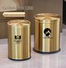 Stainless Steel Swing Lid Trash Can for Home and Kitchen, Light Luxury Design for Bathroom and Living Room.