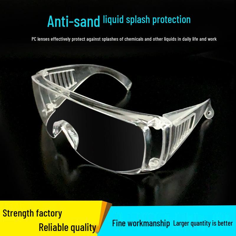 Gogle przezroczyste o wysokiej rozdzielczości: Wiatroodporne, Bryzgoszczelne, Okulary ochronne do jazdy na rowerze i ochrony przemysłowej