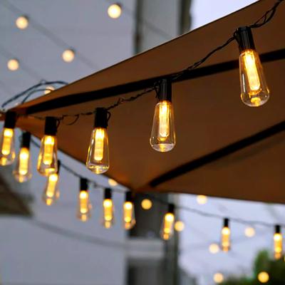 1PC Edison Bulb Halloween Atmosphere Lights Outdoor LED Solar String Lights 3.5 Metres 10 Bulbs Celebration Party Decorations