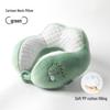 U-Shaped Cartoon Neck Pillow: Cute Embroidered Travel Pillow with Parent-Child Support