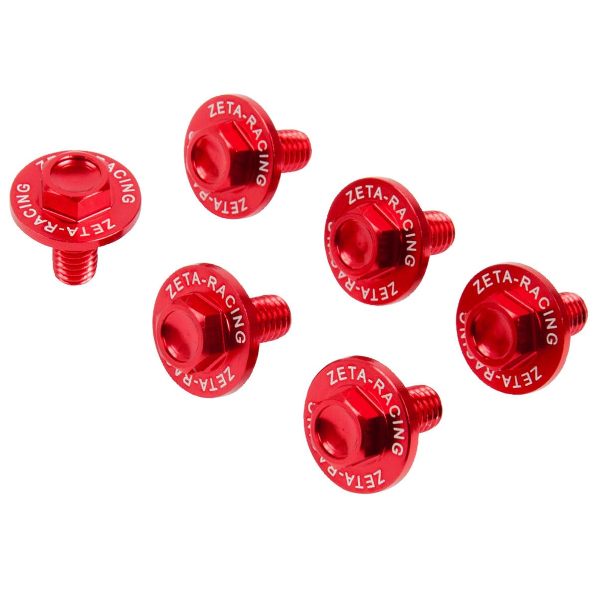 ZETA RACING KX80/85 KX125/250/450 KLX300R/450R D-TRACKER/X etc. Fork Guard Bolt красный