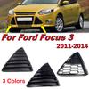For Ford Focus 3 Grille 2011-2014 Car Front Bumper Triangle Cover Honeycomb Hole Grille Auto Accessories BM51-17K946 BM51-17K947