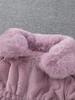 Girls' Autumn/Winter Faux Fur Pom-Pom Sweater Jacket