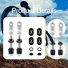2 Pieces Aluminum Alloy Tubeless Presta Valve Stem with Core Remover Tool for Most Rims