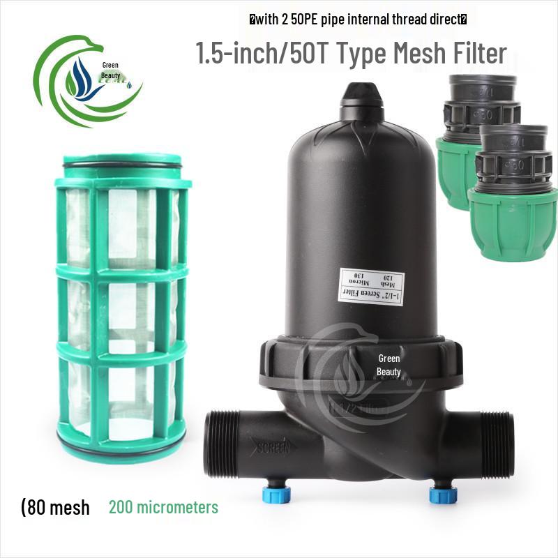 Greenhouse Micro-Sprinkler Drip Irrigation System with Mesh Filter - 1", 2", 2.5", 3", 4" Y-Type & T-Type