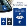 Universal Parking Timer Sign 6-Language Version Convenient Parking Tool New Simple Parking Timer